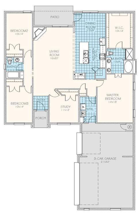 Brookside Elite Oklahoma Home Floorplan