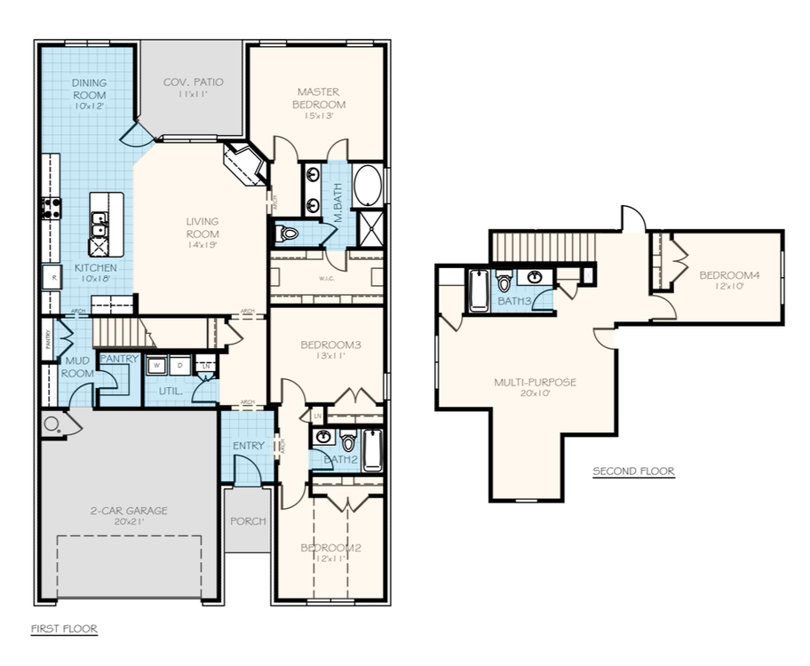 Buchanon Elite Oklahoma Home Floorplan