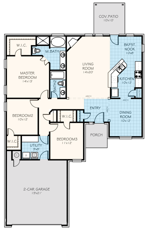Williamsburg Elite Oklahoma Home Floorplan