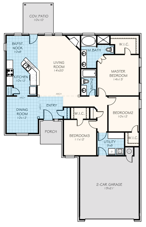 Williamsburg Elite Oklahoma Home Floorplan