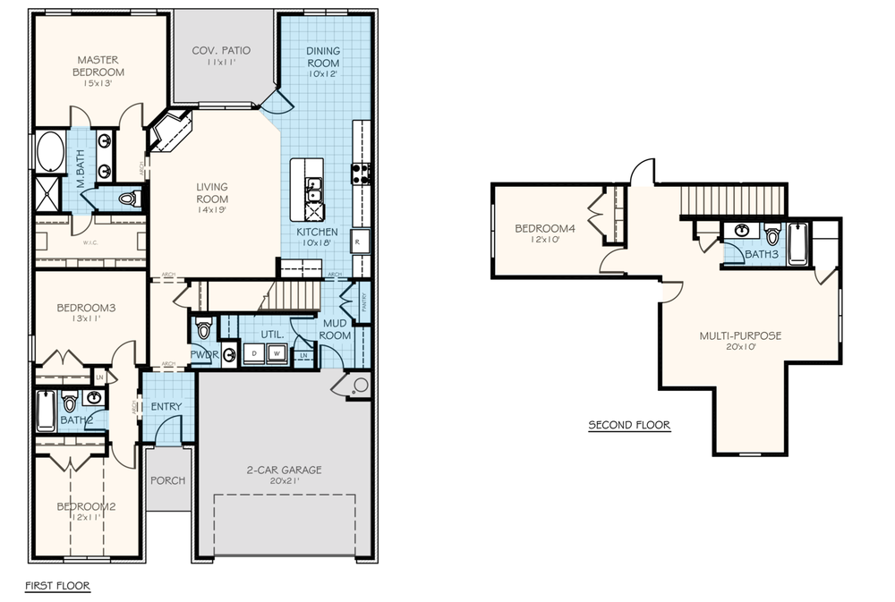 Buchanon Oklahoma Home Floorplan
