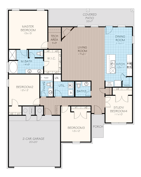 Opal Elite Oklahoma Home Floorplan