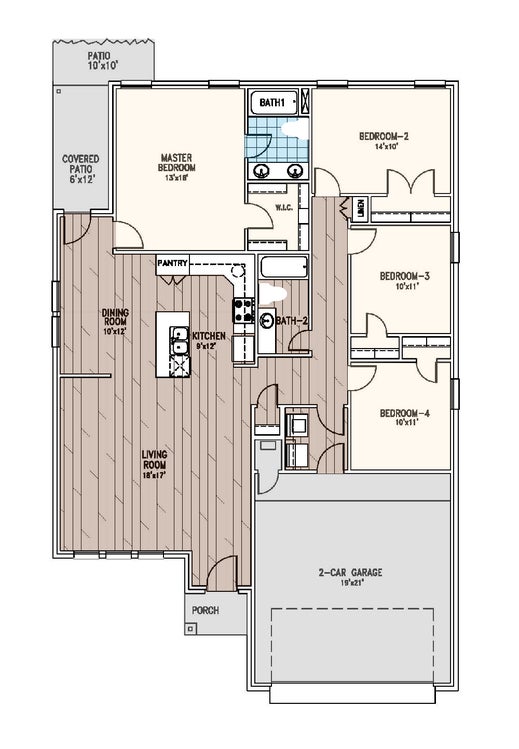 Ford Oklahoma Home Floorplan