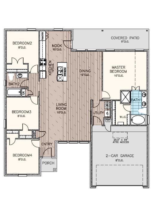 Lindsey Oklahoma Home Floorplan