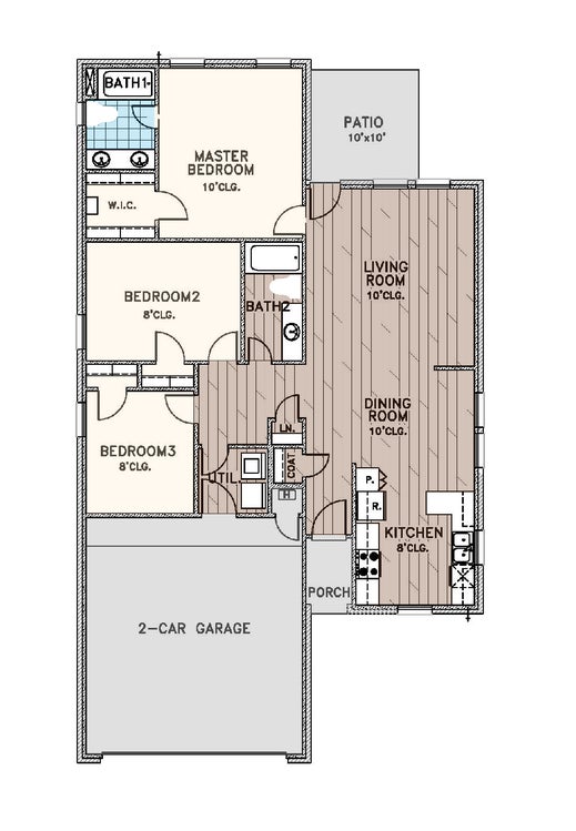 Wilson Oklahoma Home Floorplan